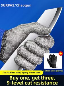CHAOQUN | Găng Tay Chống Cắt Chống Đâm Thép 9 Cấp Độ