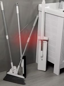 Móc treo chổi ECOCO kẹp giữ cây lau nhà dán tường cao cấp E2201