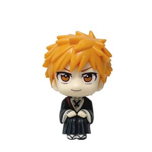 Bandai | Anime Bleach Q Version Figure Look Up Ichigo Kurosaki/Byakuya Kuchiki Action Figure Pvc Statue Ornamen Collection Model Toy Gift