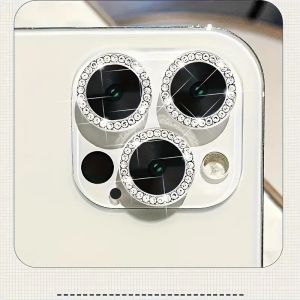 iPad10 Air6 Air5 6D High Quality Metal Diamond Camera Lens Tempered Glass Film For iPad Air 6 11 13 2024 4 5 10 10.9 2022 Pro 12.9 inch 2018 Anti-Fingerprints Tablet Lens Protector