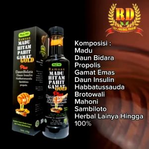 Promo Madu Hitam pahit gamat gold +daun bidara insulin sambiloto- madu hitam pahit berkhasiat