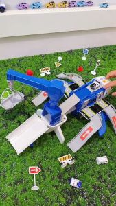 Mainan Anak Laki-Laki Mobil Mobilan Diecast Car Cargo Crane Aircraft Pesawat