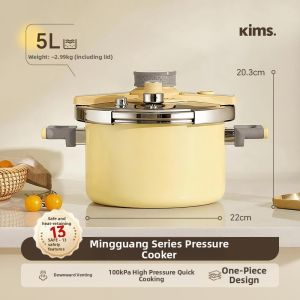 KIMS COOK | Compact New Explosion-proof Stainless Steel Pressure Cooker