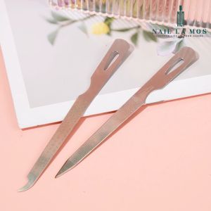 Cây lấy khóe móng Kềm Nghĩa chính hãng - Cây móc khóe móng chân tay đầu cong đầu nhọn thép không gỉ Inox