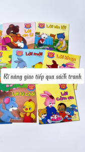 Sách Phát Triển Kĩ Năng Giao Tiếp - Combo 5 Cuốn Lời Hứa Lời Mời An Ủi  Từ Chối Tạm Biệt -  Cho Bé 2-6 Tuổi - Kim Đồng