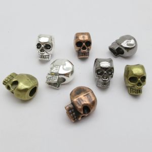 10pcs Zinc Alloy skull Big Hole Viking Hair Braid Dreadlock Beard Bead Pendant DIY Necklace For Jewelry Accessories