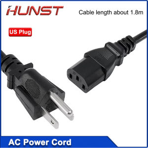 HUNST 1PCS Power Cord Plug AC Power Cord Extension Cable Suitable For PC Computer Monitor Machine
