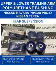 Nissan Navara NP300 TERRA * Upper & Lower Rear Trailing Arm Bushing Kit *POLYURETHANE