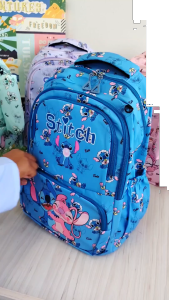 46CM D1-72011 / STITCH DESIGN Korea Backpack / Beg Galas Sekolah Rendah & Menengah / Kanak-Kanak Kids Cartoon