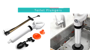 High-Pressure Manual Toilet Plunger with Strong Sealing Head and Multi-Use Connectors