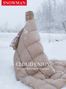 SNOWMAN | Lõi Chăn Lông Vịt Trắng 90% Ấm Áp Double