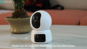 MEARI S3 Dual Lens Indoor WiFi CCTV Camera 2K+2K Dual HD Two-Way Audio Motion Detection