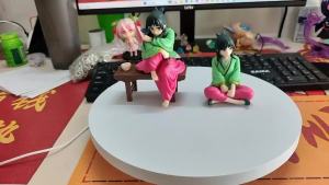 Bandai | Anime The Apothecary Diaries Maomao Figurine 18cm PVC Model Cute Girl Sitting on Bench Collection Gift Toy for Fans