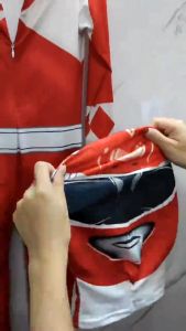 ชุดโอเรนเจอร์ ชุดฮีโร่ ชุดจั๊มสูทคอสเพลย์ คอสเพลย์ ซูเปอร์ฮีโร่ ชุดจั๊มสูท ชุดแฟนซี