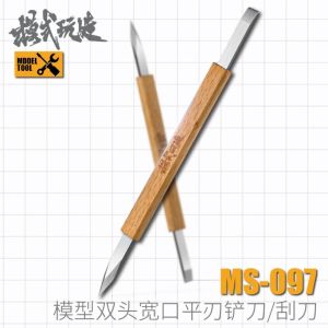 MSWZ MS097แบบ2 In 1แบบหัวคู่เครื่องมือใบมีดพลั่วตักสำหรับหยกกัวซารายละเอียดการขยายรูโมเดลกันดั้ม