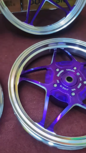 VELG DELKEVIC X1 LIST CHROME - 2TONE MOTOR MIO SPORTY MIO M3 VARIO 125/150 ORIGINAL DELKEVIC MOTORCYCLE RING 14