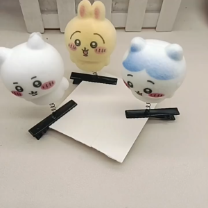 Jepit Rambut Anak Lucu Bentuk Chiikawa Goyang Hairclip Karakter Kartun Jepang Lucu