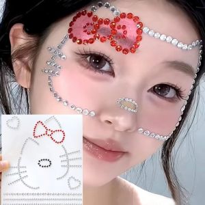 【สาวอิจฉา】สติกเกอร์กระต่ายแมวน่ารักๆมีกาวติด DIY เครื่องประดับคริสตัลอะคริลิครูปหัวใจดาวสีชมพูแสนหวานงานฝีมือสติกเกอร์ประกาย