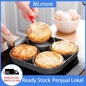 Mi.more Panci Penggorengan Panci Telur 4 Lubang/2 Lubang Tebal Omelet Pan Non-stick Egg Pancake Steak Pan Memasak Telur Ham Pans Pembuat Sarapan Peralatan Masak