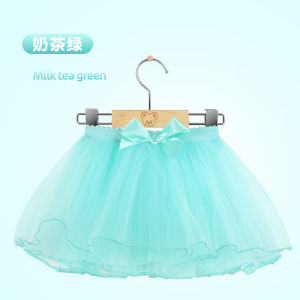 Kids Ballet Dance Dress Girl Exercise Clothing Dancing Skirt Puffy Little Short Dress Dancing Dress Gauze Skirt White Skirt