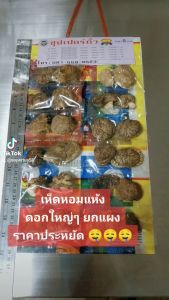 เห็ดหอม (แห้ง) แพ็ก 10 แผง ราคาโรงงาน ตรา ซุปเปอร์ถั่ว