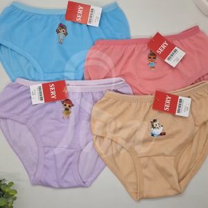 ISWA 3PCS 6PCS Celana Dalam Anak Perempuan Karakter Lucu Usia 1 Sampai 8 Tahun Bahan Katun