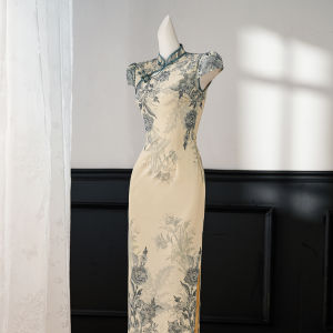 Đầm Qipao Cải Tiến Dây Nịt eo