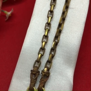 สร้อยคองานดิบทองเหลืองลายผ่าหวายเหลี่ยมตัดลาย ความยาว 20 นิ้ว งานดิบไม่ได้ชุบ ทองเหลือง ใส่ได้ทุกโอกาส พร้อมส่ง #วินเทจ #คลาสสิค
