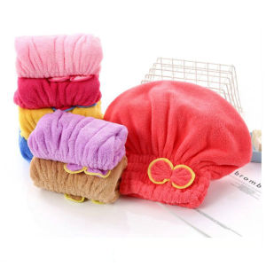 Ultra Fine Fiber Thick Coral Velvet Towel High Water Absorption High-Density Shower Salon Household Hair Drying Cap Towel
