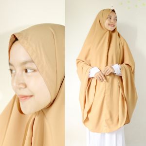 Khimar Syari XXL Non Pad Woolpeach Lux - By Yufina