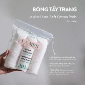 Bông tẩy trang Lamer 120 miếng 201 miếng Bông tẩy trang cotton pads cao cấp không xơ rách