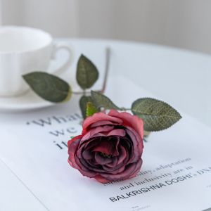 Artificial flowers silk rose home vase hot selling decoration outdoor garden Valentines Day wedding bride DIY photography props