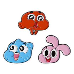 3-6 pcs/set 2025 Cute Animal Series Enamel Pins Capybara Frog Black Cat Brooches Lapel Badges Jewelry Gift for Friends