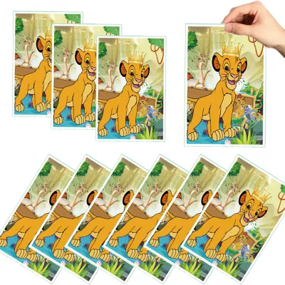 Disney | 10/50pcs Lion King Simba Gift Bags Cookies Candy Bags Animal Lion Birthday Party Bag Loot Bag for Boys Baby Shower Favors Gifts