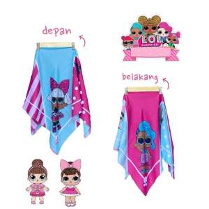 Voal Printing Anak Motif Lol Pink / Hijab Anak Motif Lucu