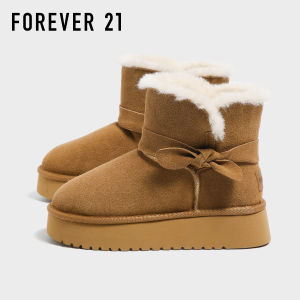 Forever21 | Warm Fleece Fur Lined Anti-slip Leather Snow Boots