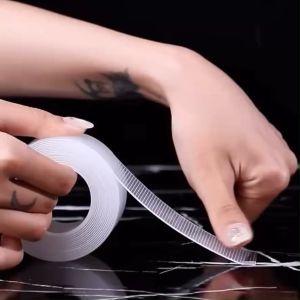 WOGO เทปนาโน 3เมตร เทปใสสารพัดประ เทปใสชนิดเหนียวพิเศษ สำหรับติดกำแพง ธุรกิจคอลัมน์