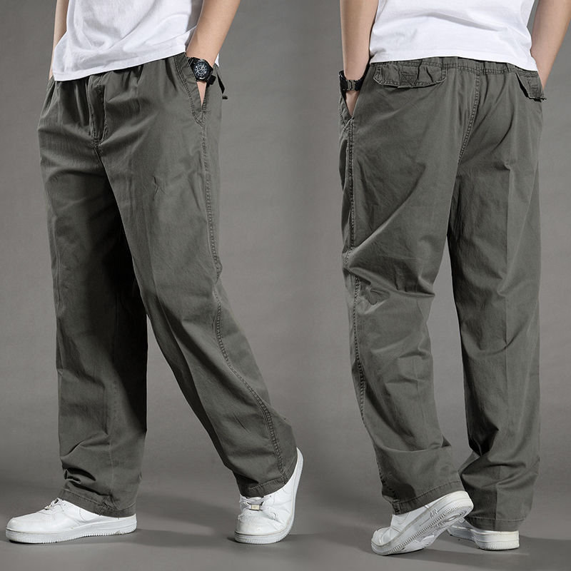 Mens Cargo Pants Summer Spring Cotton Work Wear New In Large Size 6XL Casual Climbing Joggers Sweatpants Hombre Autumn Trousers
