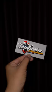 สติ๊กเกอร์ ไทยนี้รักสงบ SaveThailand งานพิมพ์สะท้อนแสง ขนาด 12x4 cm 20x9 cm 30x16 cm เกรดพรีเมี่ยม