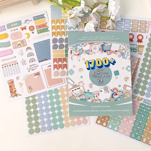 Specool® Birthday Gift Planner Sticker Book Student Reward Gifts Art Stickers for Daily Weekly Monthly Yearly Plans