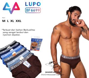 CD CELANA DALAM SEGITIGA IMPORT KARET LEBAR COWOK PRIA LAKI-LAKI LUPO KATUN SPANDEX MELAR ELASTIS ADEM LEMBUT MURAH PREMIUM