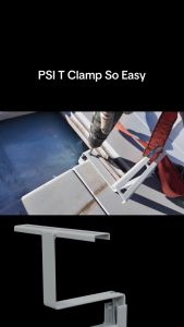 PSI - T Clamp ขาจับยึดระหว่างแผงโซล่าเซลล์ กับ หลังคา CPAC  CPAC เรียบ ติดตั้งแนบสนิทกับหลังคา ใช้ทดแทนรางอลูมิเนียมได้เลย ผลิตจาก เหล็กชุบ เคลือบสีฝุ่น อย่างดี