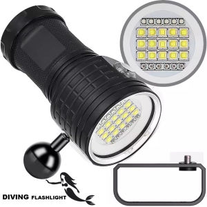 Activefire | Đèn Pin Lặn Chống Nước Sạc Điện Sáng Cho Ảnh Thuỷ Hạ