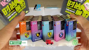 Hộp Quẹt Khò Tia Xanh T28 - Vỏ Nhôm Màu Nhám- In Tem Xe - Có Bơm Ga