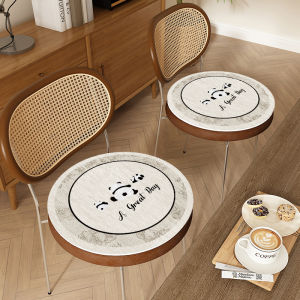 Vỏ Bọc Ghế Ăn Tròn Chống Trượt Đa Năng Cho Gia Đình Vỏ Bọc Ghế Ăn Bằng Vải Nhung Hiện Đại Đơn Giản Cho Ghế Cà Vạt