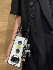 Huawei MateX5/6 Phone Case Leather Foldable Screen Protective Cover with Lanyard Full Protection Cute Cartoon Dog Pendant