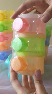My Baby Milk Powder Container Sided with Side Spout Non Toxic BPA Free 3/4/5 Layers Travel Friendly