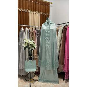 MUKENA dewasa SUTRA POLOS LENGKAP DENGAN TAS BAHEL MODEL KEPALA 2in1 FASHION WANITA mukena sultan mewahPERLENGKAPAN SHLOT WANITA