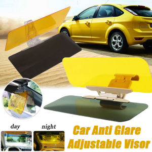 2 in 1 Car Sun Visor HD Anti Glare Mirror Day&Night Vision Clear View Anti-Ultraviolet Visor Board
