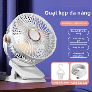 Quạt Kẹp Sạc USB Đèn Đêm